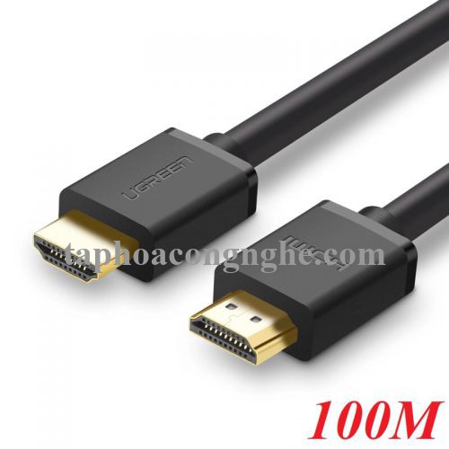 Ugreen 50410 100M màu Đen Cáp tín hiệu HDMI chuẩn 1.4 hỗ trợ phân giải 4K * 2K HD104 30050410